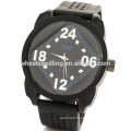 2015 Hot black silicon rubber sports watch for boys